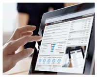 Our insight centre shown on an iPad